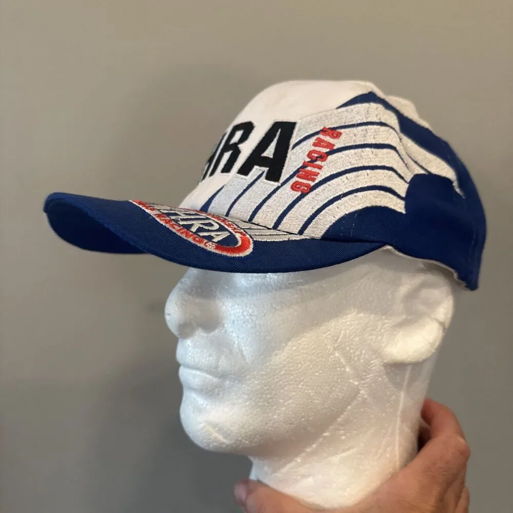 Vintage NHRA Racing Hat Snapback Red White Blue Drag Racing Cap